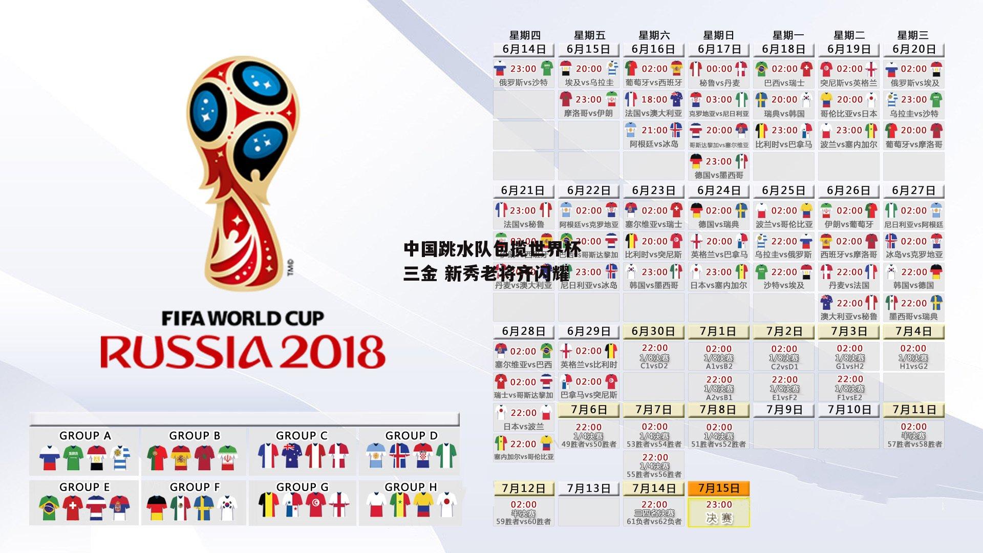 中国跳水队包揽世界杯三金 新秀老将齐闪耀